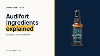 Audifort ingredients explained: headline beside the Audifort dropper bottle on a navy panel with a yellow edge