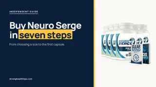 Buy Neuro Serge: headline beside the six-bottle Neuro Serge package on warm white with a yellow top bar