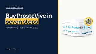 Buy ProstaVive: headline beside the six-tub ProstaVive package on a navy panel with a yellow edge