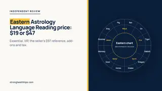 Eastern Astrology Language Reading price: a headline showing Essential at $19