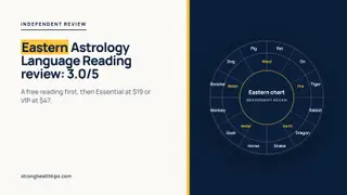 Eastern Astrology Language Reading review: a headline about the free reading and the $19