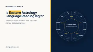 Is Eastern Astrology Language Reading legit: a headline about a real ClickBank product with a 60-day guarantee