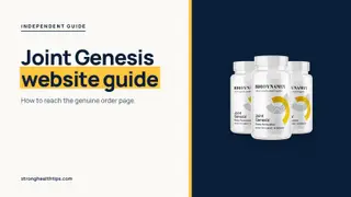 Joint Genesis official website: headline beside the Joint Genesis bottle on warm white with a yellow top bar