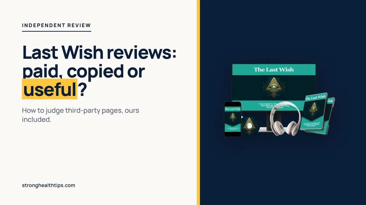 The Last Wish reviews: seller's mockup of the digital recordings on a navy panel