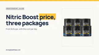 Nitric Boost price: a headline beside the six-jar Nitric Boost Ultra package with a price from $49 a jar on a navy panel
