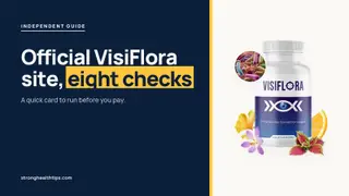 Official VisiFlora site: headline beside the three-bottle VisiFlora package on a warm white panel with a yellow bar