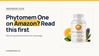 Phytomem One Amazon: headline beside the Phytomem One bottle on a navy panel with a yellow edge