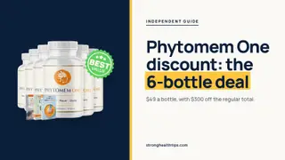 Phytomem One discount: headline beside the six-bottle Phytomem One package marked Best value on a navy panel