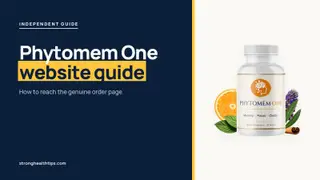 Phytomem One official website guide: headline beside the Phytomem One bottle on a navy panel with a yellow edge