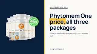 Phytomem One price: headline beside the six-bottle Phytomem One package photo with a best value badge on navy