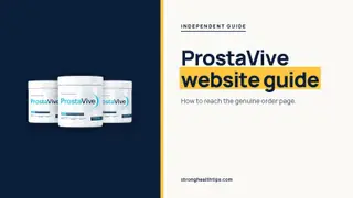 ProstaVive official website: headline beside a ProstaVive tub on a warm white panel with a yellow bar