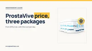 ProstaVive price: headline beside the six-tub ProstaVive package priced from $39 a tub on a navy panel