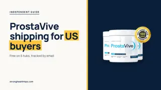 ProstaVive USA: headline beside the three-tub ProstaVive package on a warm white panel with a yellow bar