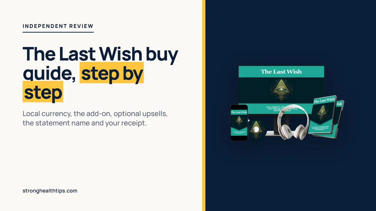 The Last Wish buy: seller's mockup of digital recordings on a navy panel