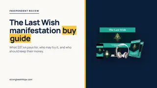 The Last Wish manifestation buy: seller's mockup of digital recordings on a navy panel
