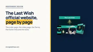 The Last Wish official website: seller's mockup of digital recordings on a navy panel