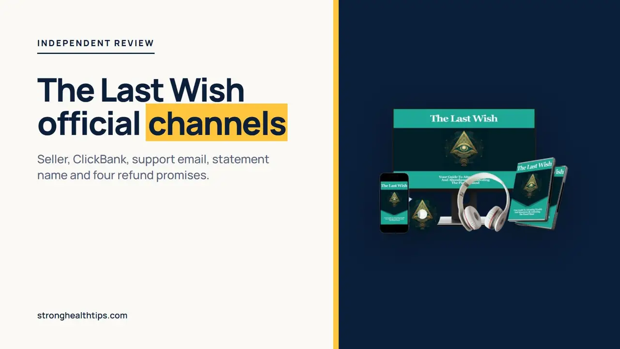 The Last Wish official: seller's mockup of digital recordings on a navy panel