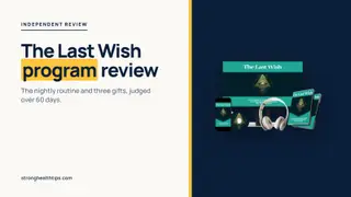 The Last Wish program review: seller's mockup of the digital recordings on a navy panel