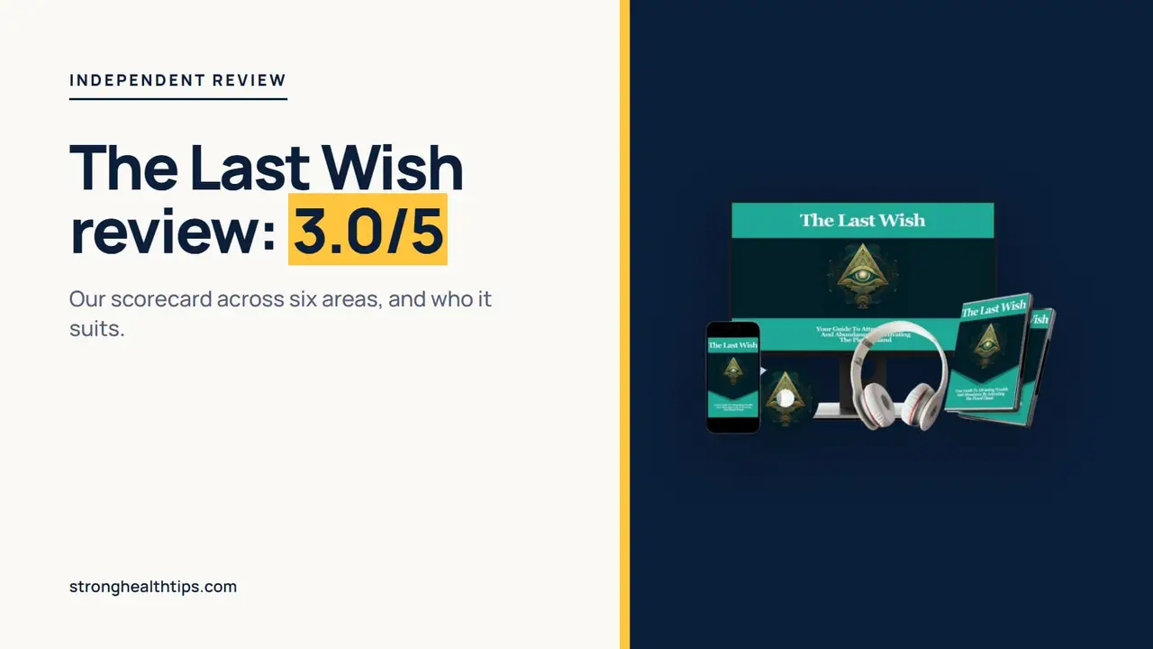 The Last Wish review: seller's mockup of the digital recordings on a navy panel