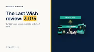 The Last Wish review: seller's mockup of the digital recordings on a navy panel