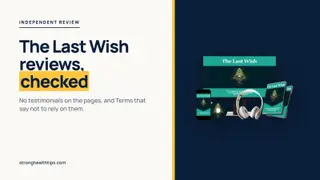 The Last Wish reviews: seller's mockup of the digital recordings on a navy panel