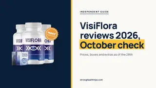 VisiFlora reviews 2026: headline beside the three-bottle VisiFlora package with its e-books on a warm white panel