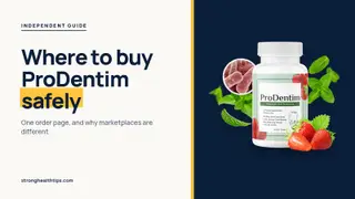 Where to buy ProDentim: headline beside a ProDentim bottle with strawberries and mint on a navy panel