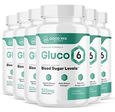 Gluco6 discount: the six-bottle Gluco6 package priced at $39 a bottle on the seller's page
