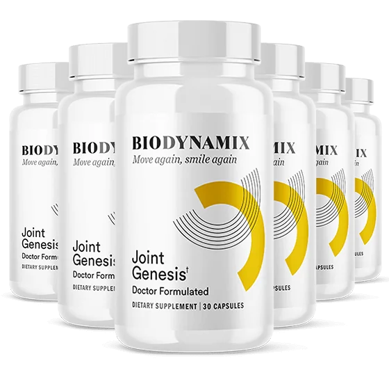 Joint Genesis discount: the six-bottle Joint Genesis package, priced at $49 a bottle with free US shipping