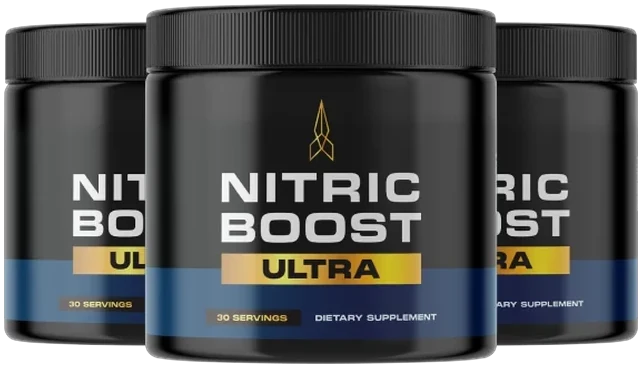 Three Nitric Boost jars side by side, the 3-jar package