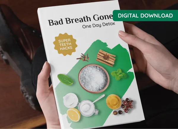 ProDentim for sale: the seller's Bad Breath Gone bonus guide shown on the order page