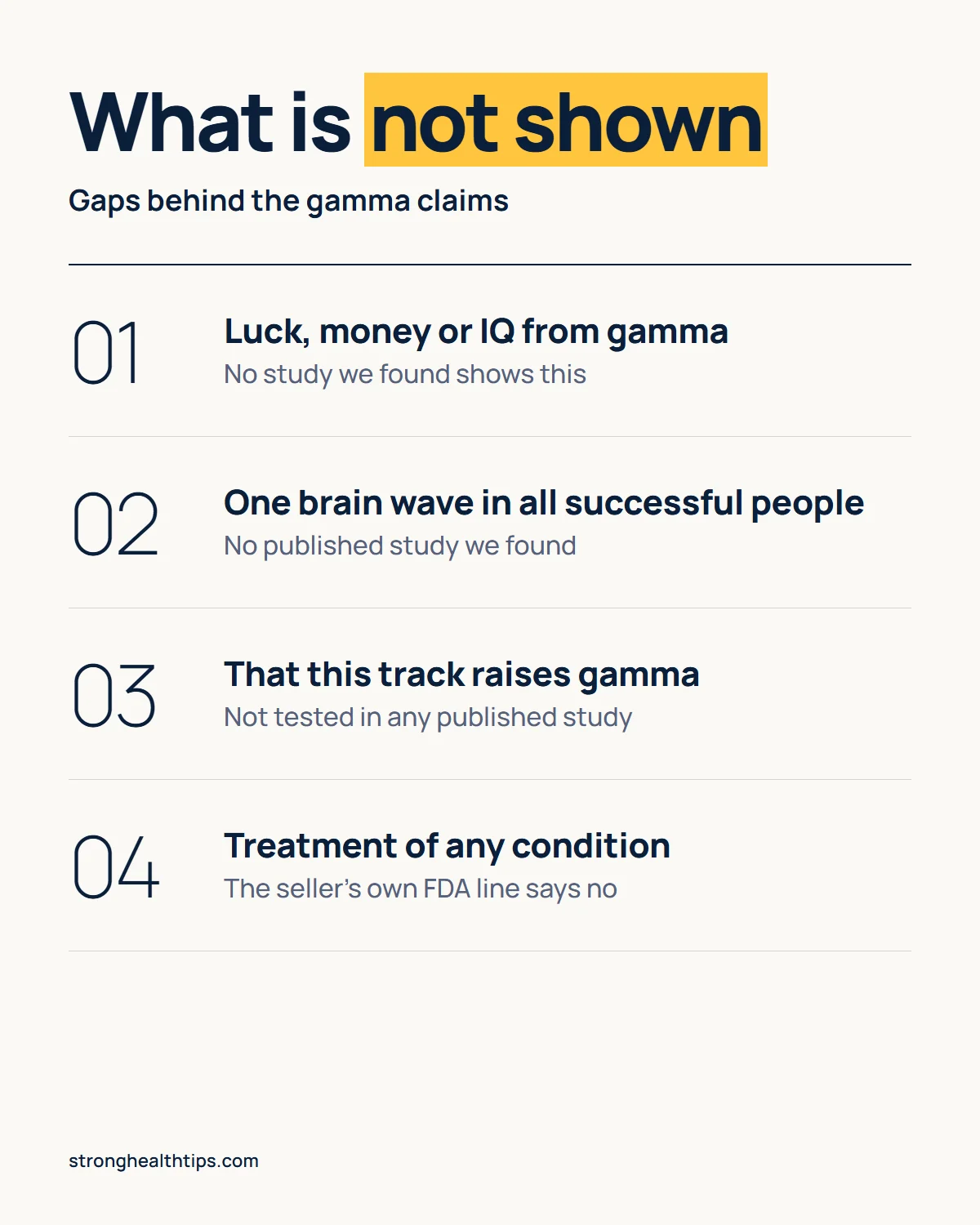 The Genius Song gamma waves infographic: luck or money from gamma, a link to successful people and a tested track